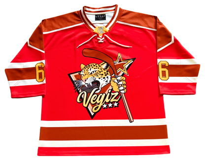 RED HOCKEY JERSEY