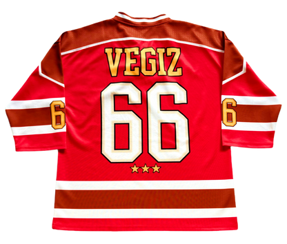 RED HOCKEY JERSEY